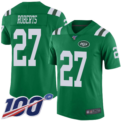 New York Jets Limited Green Men Darryl Roberts Jersey NFL Football #27 100th Season Rush Vapor Untouchable
